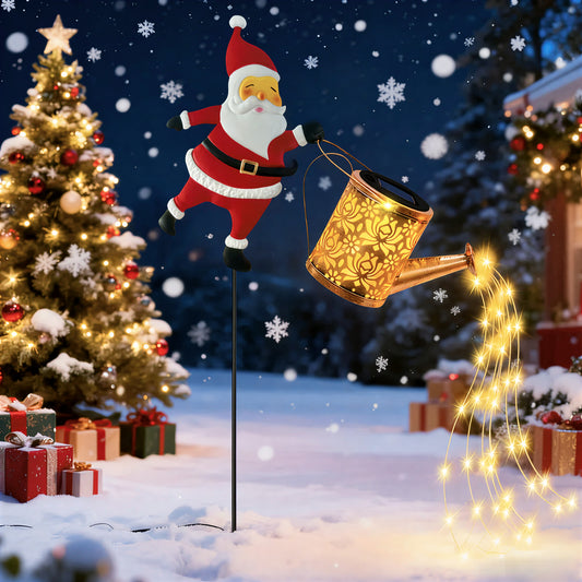Solar Santa Stream Decor