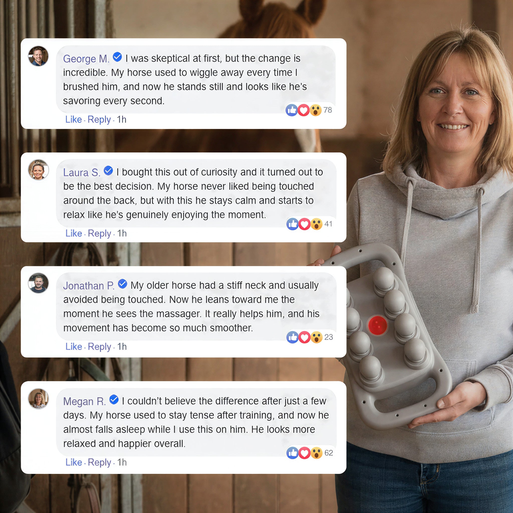 StableFlow - 8 Head Red Light Massage Gun