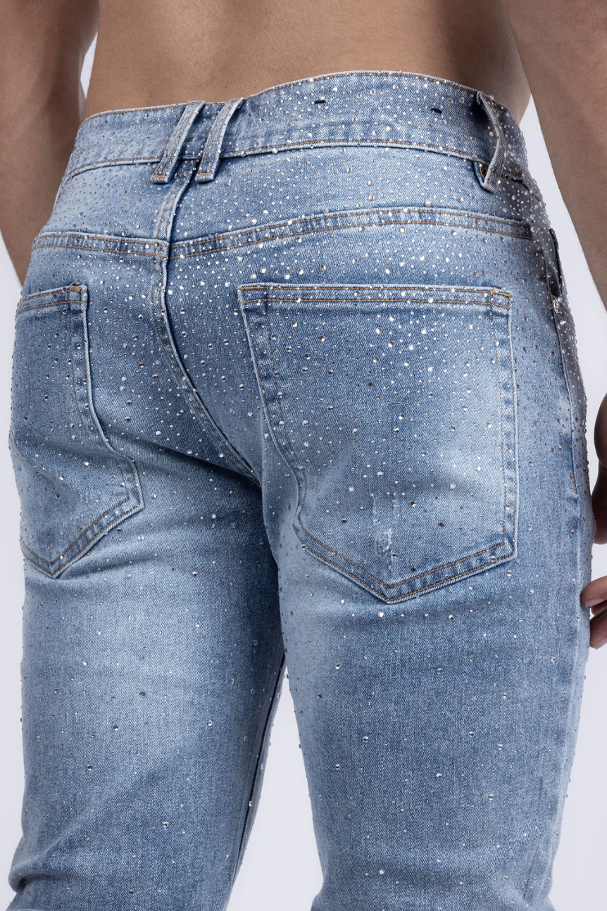 VERSAILLES DENIM BLUE SILVER