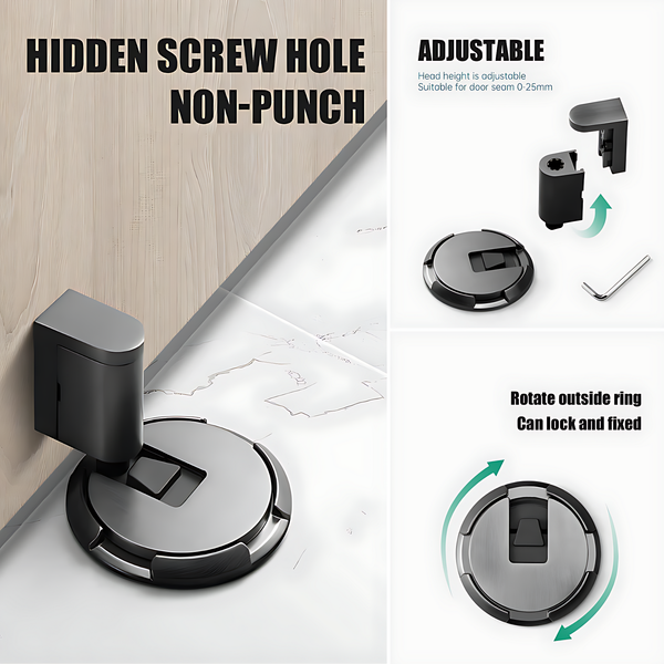 SilentGuard Magnetic Door Stopper