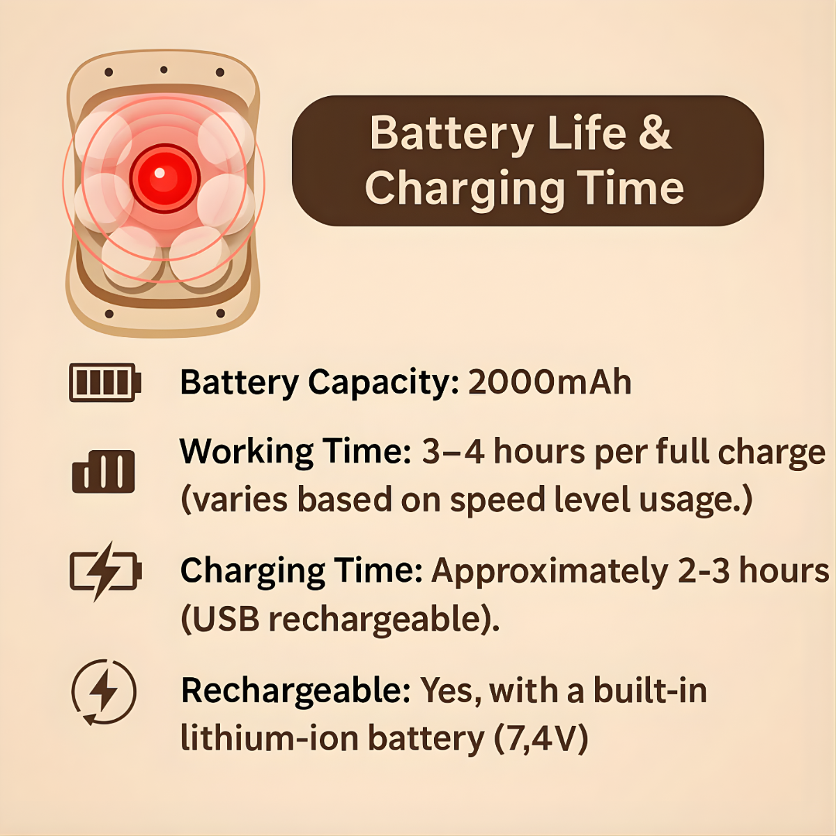 StableFlow - 8 Head Red Light Massage Gun