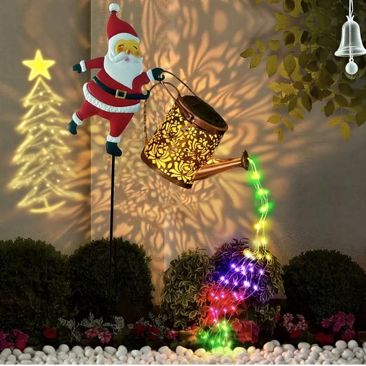 Solar Santa Stream Decor